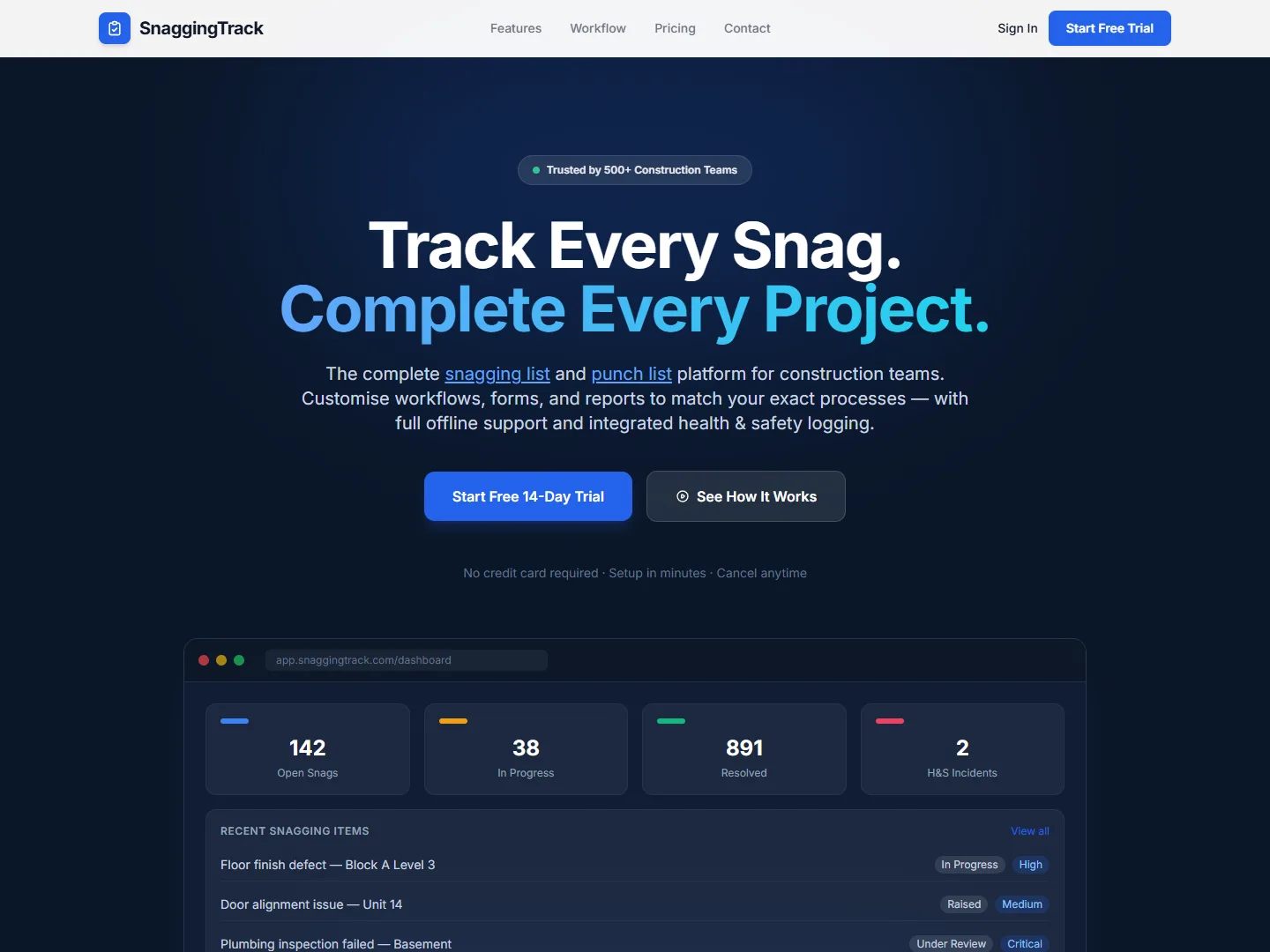 SnaggingTrack — www.snaggingtrack.com