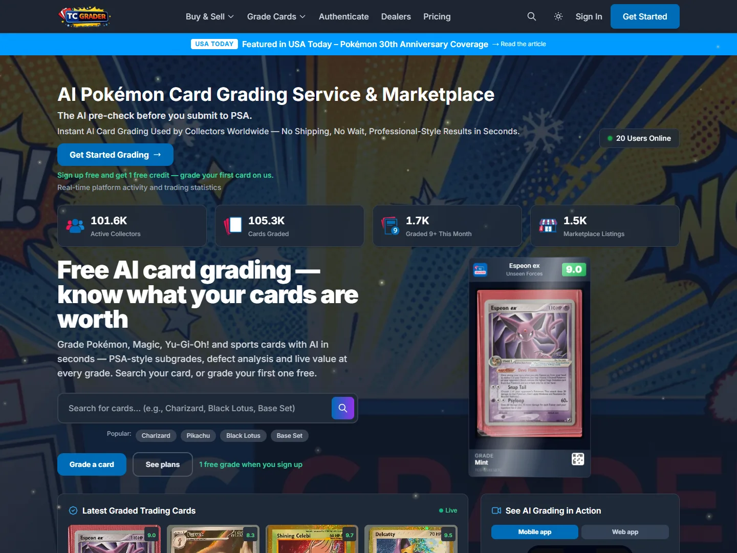 TCGrader — www.tcgrader.com